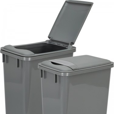 Gray Lid for 35 Quart Plastic Waste Container