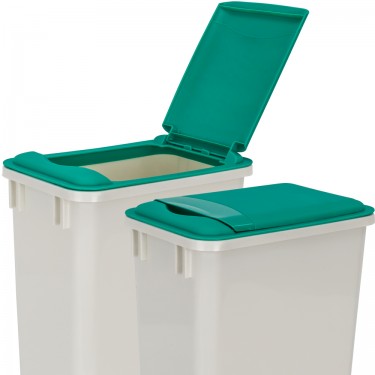 Green Lid for 35 Quart Plastic Waste Container