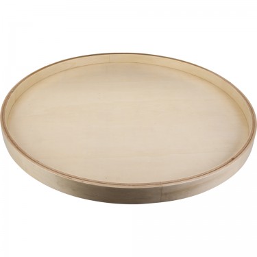 18" Round Banded Lazy Susan with Swivel Preinstalled