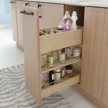 No Wiggle 8" Vanity-height Cabinet Pullout