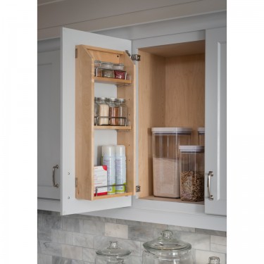 12-1/2" x 4" x 24" Adjustable Spice Rack for 18" Wall Cabinet