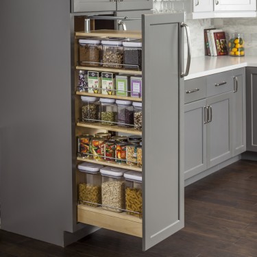 Wood Pantry Cabinet Pullout 5-1/2" x 22-1/4" x 47"